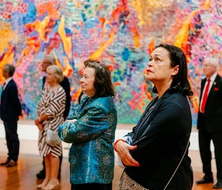Foundation Members and guests at the APT10 Patrons and Benefactors tour, GOMA, December 2021 / Photograph: Joe Ruckli