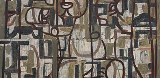 Ian Fairweather/ Scotland/Australia QLD 1891-1974 / Gethsemane (detail) 1958 / Gouache on cardboard on board / Gift of Philip Bacon, AM, through the Queensland Art Gallery | Gallery of Modern Art Foundation 2017. Donated through the Australian Government's Cultural Gifts Program