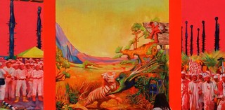 Zico Albaiquni, Indonesia b.1987 / The Imbroglio Tropical Paradise 2018 / Oil on canvas / 120 x 80cm / © The artist / Courtesy: The artist and Yavuz Gallery