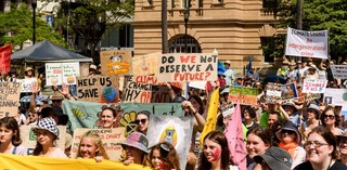 A school climate strike in Brisbane on 29 November, 2019
