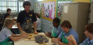 'Xstrata Coal Queensland Regional Touring Clay Workshop', Bowen State High School, 2012.