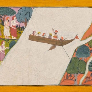 Unknown, India / Visvamitra crossed the Sarayu with Rama and Laksama c.1800 / Purchased 2013 with funds from the Henry and Amanda Bartlett Trust through the QAGOMA Foundation