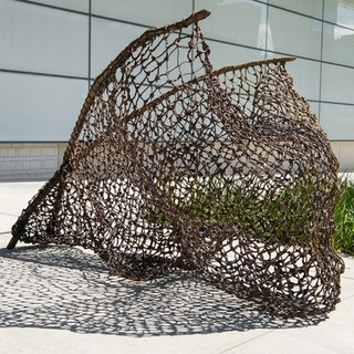 Judy Watson, Waanyi people, Australia b.1959 / tow row 2016 / Bronze / Commissioned 2016 to mark the tenth anniversary of the opening of the Gallery of Modern Art. This project has been realised with generous support from the Queensland Government, the Neilson Foundation and Cathryn Mittelheuser, AM through the Queensland Art Gallery | Gallery of Modern Art Foundation / Collection: Queensland Art Gallery | Gallery of Modern Art / © Judy Watson
