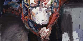 Ben Quilty, Australia b.1973 / Sergeant P, after Afghanistan 2012 / Oil on linen / 190 x 140cm / Purchased 2014 with funds from the Queensland Art Gallery | Gallery of Modern Art Foundation Appeal and Returned & Services League of Australia (Queensland Branch) / Collection: Queensland Art Gallery / © The artist