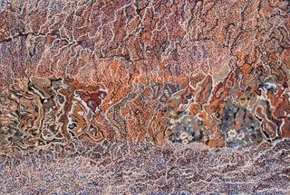 Mavis Ngallametta, Kugu-Uwanh people, Putch clan, Australia 1944–2019 / Ngak-pungarichan (Clearwater) 2013 / Natural pigments and charcoal with acrylic binder on linen / 200 x 290cm / Purchased 2013. Queensland Art Gallery | Gallery of Modern Art Foundation / Collection: Queensland Art Gallery | Gallery of Modern Art / © Estate of Mavis Ngallametta