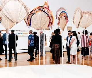 Exhibition view of Women’s Wealth at the Business Leaders Network Annual Art Dinner during ‘The 9th Asia Pacific Triennial of Contemporary Art’ (APT9) at QAG, 2018 / Photograph: J Ruckli