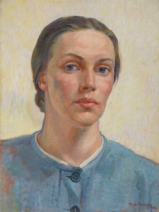 Nora Heysen, Australia 1911-2003 / Self portrait 1938 / Oil on canvas laid on board / 39.5 x 29.5cm / Purchased 2011 with funds from Philip Bacon, AM, through the Queensland Art Gallery Foundation / Collection: Queensland Art Gallery | Gallery of Modern Art / © Lou Klepac